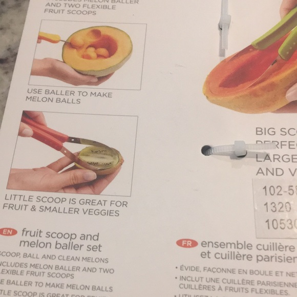 New chef’n melon Baller and fruit scoop set - Picture 6 of 8
